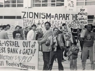 Protest against the israeli Dance Theater in Detroit