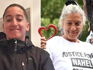 Nahel (l) and his mother