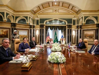 U.S. and Russian delegations open talks in Saudi Arabia