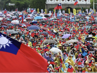 Protest in Taiwan.