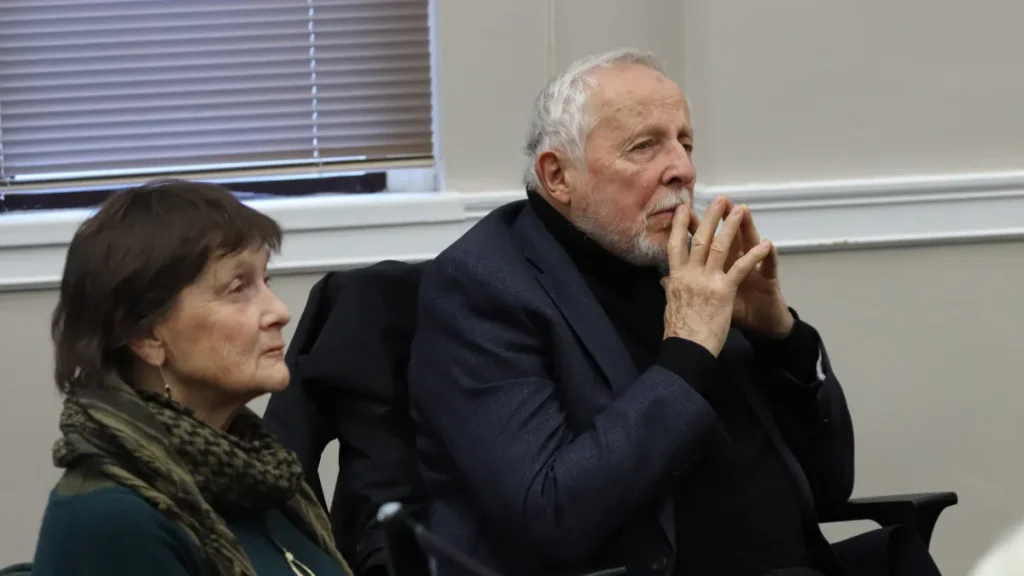 Trish Gallaher and Nick Motten, two of the L3Harris protesters found not guilty for Gaza protest last March